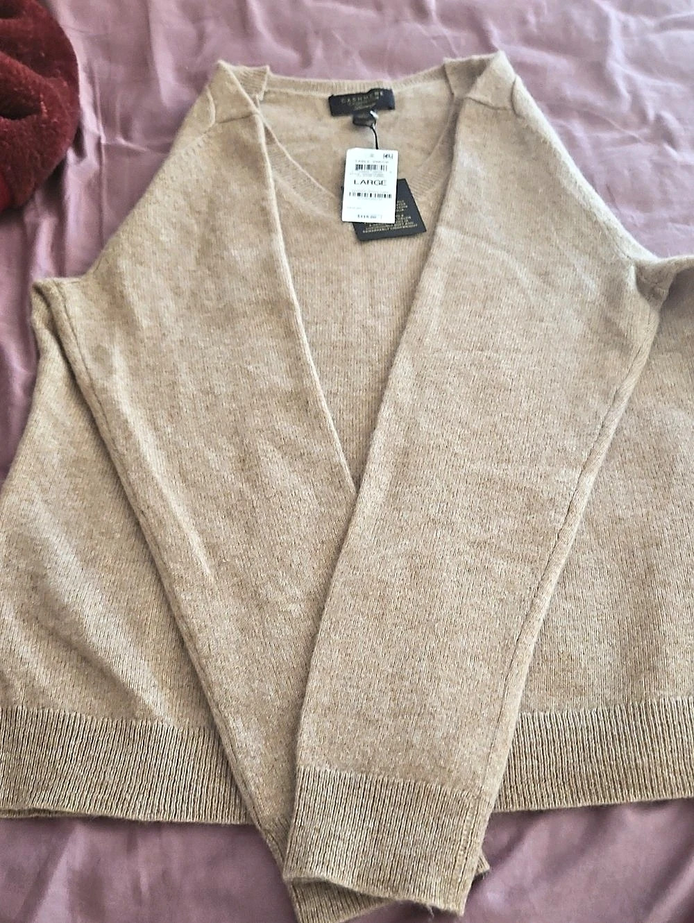 Cashmere Charter Club Charter Club Cashmere Cardigan Cashmere Cardigan in Brown